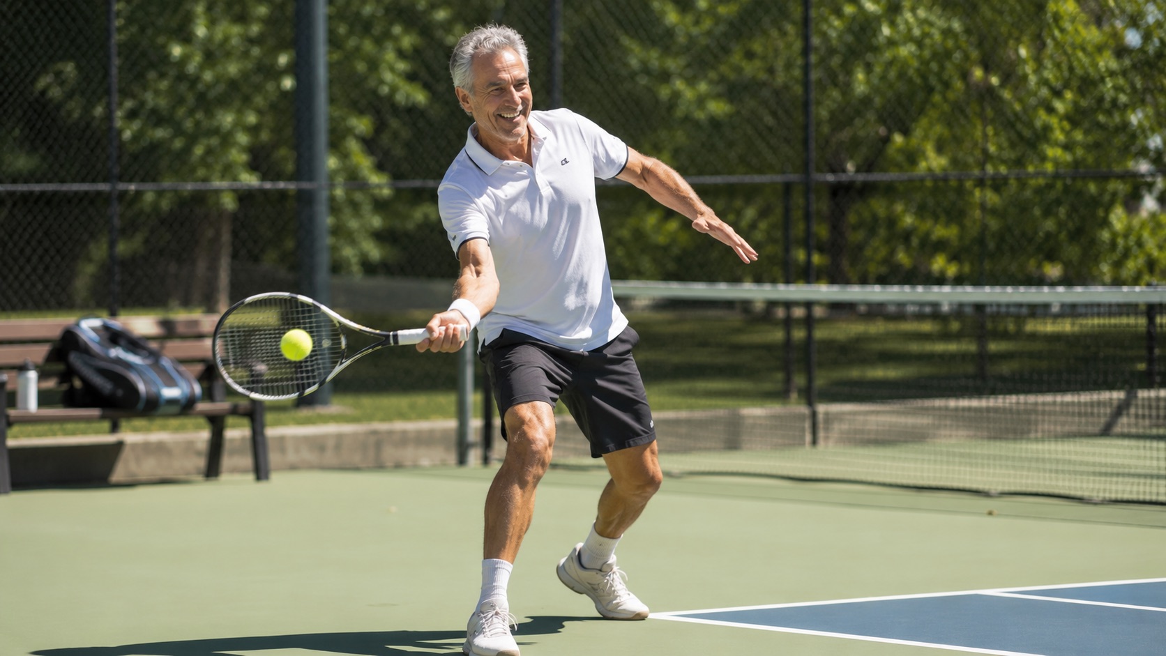 Canadian patient playing tennis again after successful joint replacement surgery through medical travel